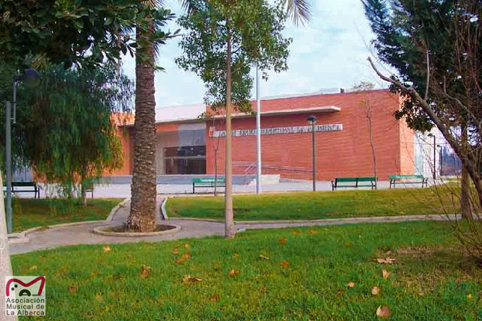 Fotografía del Auditorio Municipal de La Alberca. Musicalberca