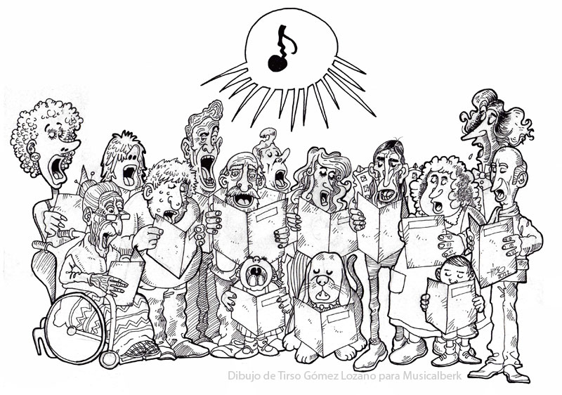 Dibujo de Tirso G&oacute;mez Lozano para Musicalberk